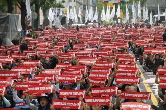 La lucha por unas “tarifas de seguridad” para los trabajadores del transporte de Corea del Sur