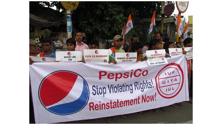 Cent soixante-deux salariés de sous-traitants de PepsiCo India renvoyés pour avoir formé un syndicat