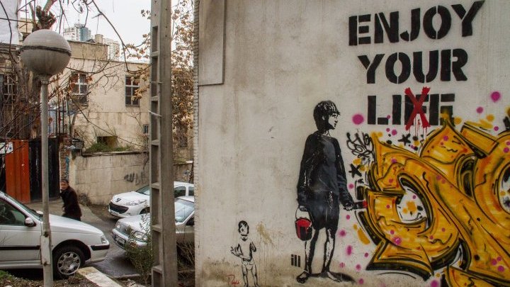 La efímera libertad del arte callejero en Teherán