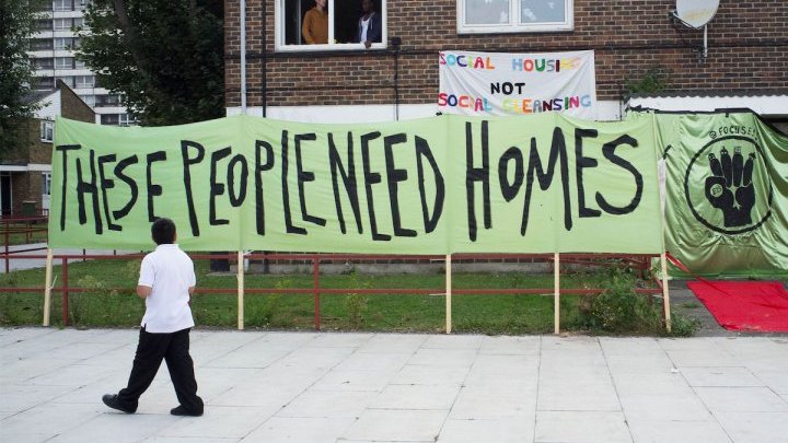Los londinenses en pie de guerra frente a la crisis de la vivienda